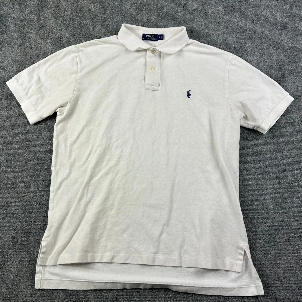 Polo Ralph Lauren Polo Shirts Mens L Blue White Bundle 2pk Classic Fit Cotton